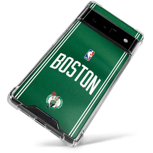 NBA Boston Celtics Jersey Google Pixel 6 Clear Case